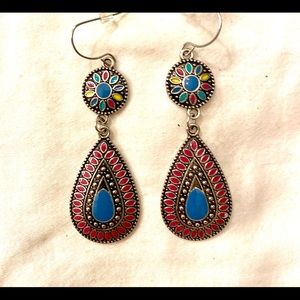 Colorful Drop Boho hippie  Earrings